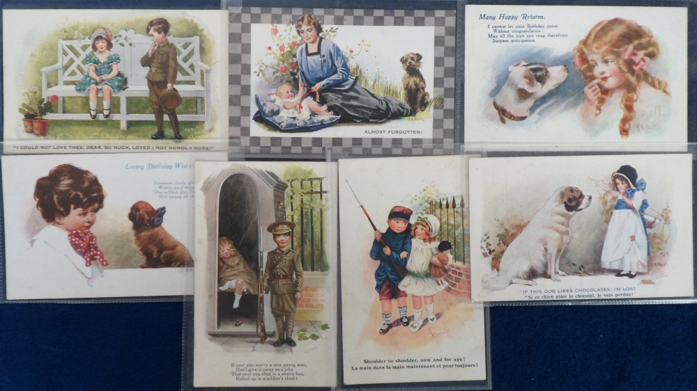 Postcards, Patriotic, a selection of 29 mainly patriotic and sentimental cards, a few featuring - Image 2 of 2