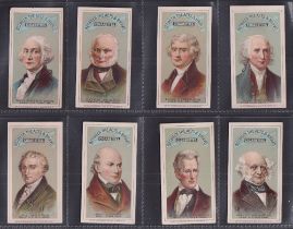 Cigarette cards, USA, Thos. H. Hall, Presidents of the United States (set, 22 cards) inc. George