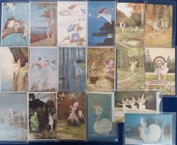 Postcards, Children, a collection of 18 cards illustrated by Ida Rentoul Guthwaite and published
