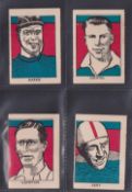 Trade cards, M M Frame, Sports Stars, four cards, 'M' size, no 20 Reg Harris (Cycling), no 26 Bob