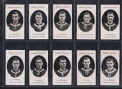 Cigarette cards, Taddy, Prominent Footballers (No Footnote), West Ham (set, 15 cards) (gd)