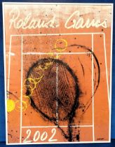 Tennis, 4 Roland Garros attractively framed posters for the years 1996 (23.5 x 30.5"), 2000, 2001