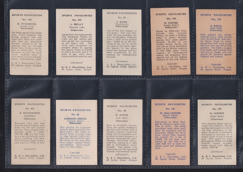 Trade cards, Football, A J Donaldson, Sports Favourites, 40 cards all Football subjects, includes 10 - Image 2 of 8