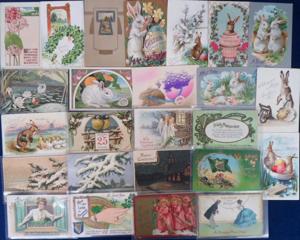 Postcards, Greetings, a selection of 237 various greetings cards to include Thanksgiving, Christmas, - Image 2 of 2