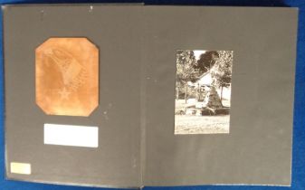 Ephemera, a folio of assorted engraving samples from the 1990s to include copper plaque from
