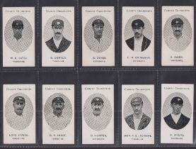 Cigarette cards, Taddy, County Cricketers, Yorkshire (set, 15 cards) (gd)