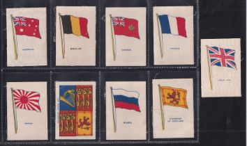 Trade silks, The Happy Home, Flags, 'M' size (set, 9 silks) (gd/vg)