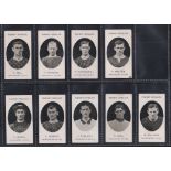 Cigarette cards, Taddy, Prominent Footballers (No Footnote), Manchester United, 9 cards, Bell,