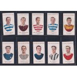 Cigarette cards, Football, F J Smith Football Club Records 1916/17 season, part set 38/50 (a few