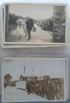 Postcards, Yorkshire, a collection, in modern album, of approx. 213 cards, with many RPs inc. Toll