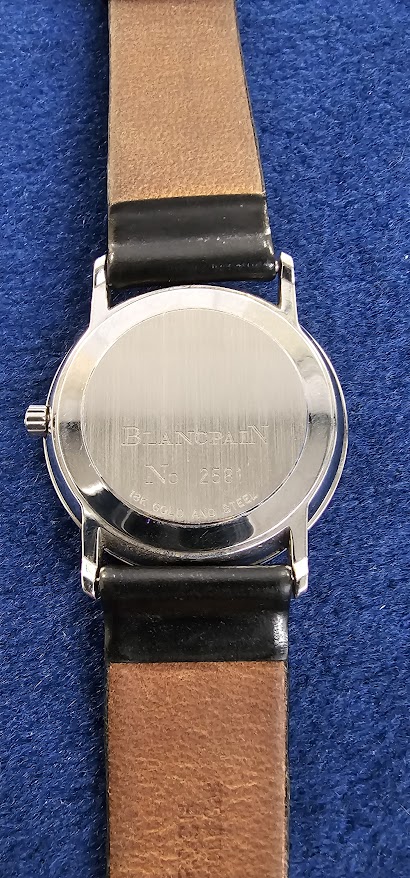 Collectables, Watch, a Blancpain Automatic 18K gold gentleman's watch No 2581 (appears working). - Image 3 of 4
