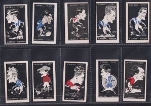 Trade cards, Barratt's, Football Stars (Hand-coloured), ten cards, J. Jenkins Brighton, Fred