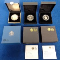 Collectables, The Royal Mint Proof Coins, to comprise boxed £5 2008 Piedfort silver coin with