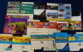 Trade cards, a large selection of over 200 flattened retail boxes, many issuers and series, UK and