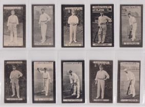 Cigarette cards, Clarke's, Cricketers Series, (10/30, nos 2, 6, 10, 11, 13, 17, 18, 21, 23 & 30) (