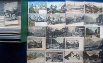 Postcards, Switzerland, a mixed age collection of approx. 490 cards, mostly of Switzerland, also