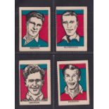 Trade cards, M M Frame, Sports Stars, Footballers, four cards, 'M' size, no 1 Redpath Motherwell, no