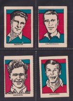 Trade cards, M M Frame, Sports Stars, Footballers, four cards, 'M' size, no 1 Redpath Motherwell, no