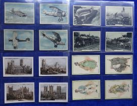 Cigarette cards, 8 sets, all XL or bigger sized, Ardath Speed Land Sea Air, Ardath Fighting Civil