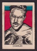 Trade cards, M M Frame, Sports Stars, Boxing, 'M' size, type card, no 32 Ezzard Charles, World