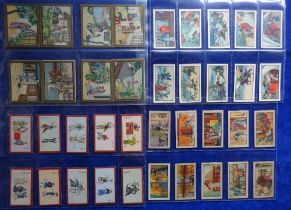 Cigarette cards, Chinese issues, 4 sets, BAT (3) The Western Chamber (20 cards), Kwang Hung (48
