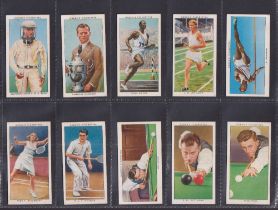 Cigarette cards, Ogden's, Champions of 1936 (set, 50 cards) includes Jesse Owens (gd/vg)