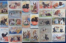 Postcards, Animals, a collection of 76 cards to comprise Florence Valter (16), M. Gear (19) Arthur