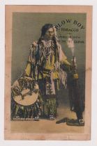 Cigarette cards, USA, Plow Boy Tobacco, Red Indian / Indian Life, 7 cards, non insert issues 21.5