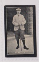 Cigarette card, Smith's Champions of Sport (Red back), Golf, type card, no. 35 J E Laidley, 'Studio'