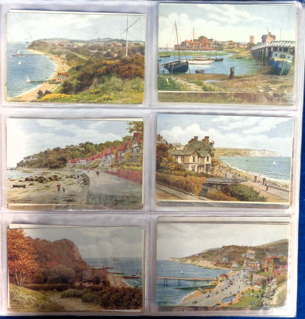 Postcards, an album of approx. 420 A.R. Quinton cards published by J. Salmon to comprise Isle of - Image 3 of 3