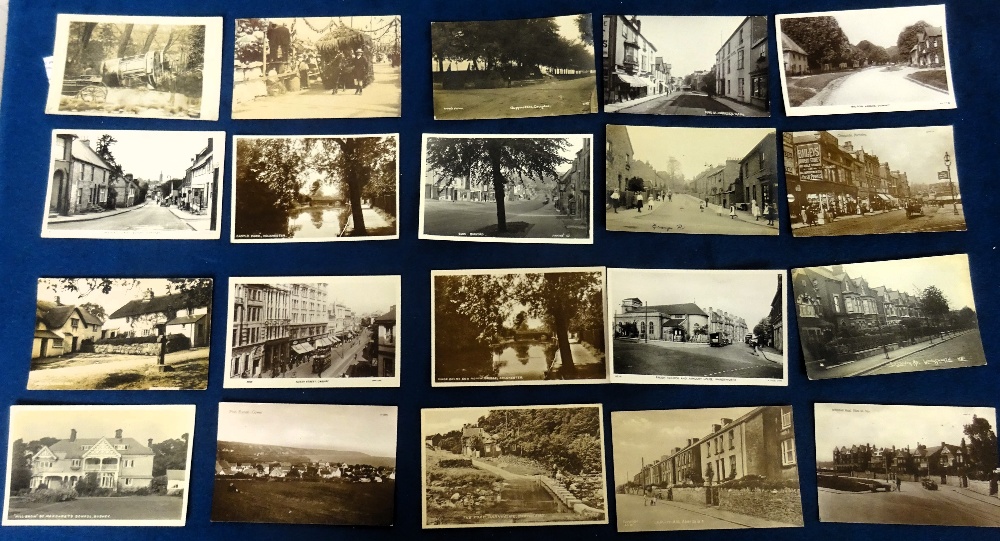 Postcards, Topographical selection, 18 cards, RP's & printed, mostly street scenes inc. Barnsley,