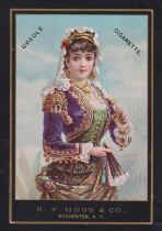 Cigarette card, USA, S.F. Hess & Co, large, plain back, non-insert advertising for Creole