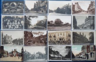 Postcards, Kent, a good Bromley selection of 16 cards, with 13 RPs inc. Widmore Rd, Bromley College,
