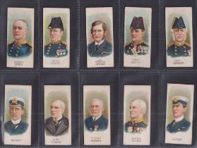 Cigarette cards, Player's, England's Naval Heroes (Descriptive, narrow) (set, 25 cards) (some sl