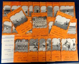 Football programmes, Hull City Homes 1950/51, 26 programmes, inc. Barnsley, Doncaster, Galatasaray