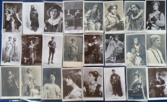 Postcards, Theatre, a good selection of approx. 240 RPs and printed cards of Edwardian and