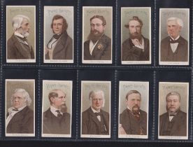 Cigarette cards, Player's, Famous Authors & Poets (Wide) (set, 20 cards) (gd)