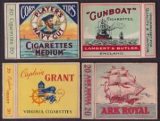 Cigarette packets, selection of 8 packets, all with a Naval theme & hulls only, 4 x 20 Cigarettes,