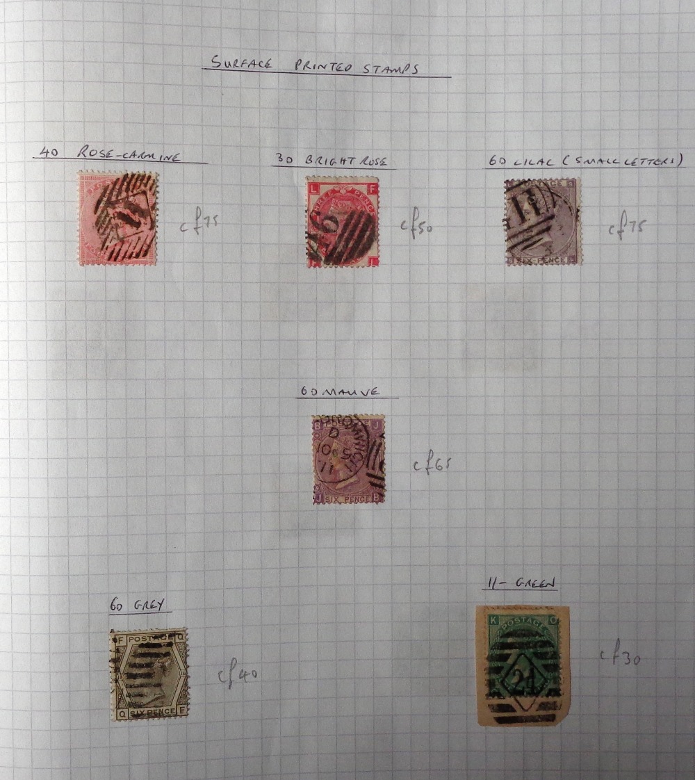 Stamps, GB QV-QEII mint and used collection on leaves, album pages and loose to include QV 4d - Image 3 of 5