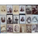 Photographs, Cabinet Cards, 100+ cards from a wide variety of photographers (London, Paris,