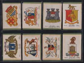 Tobacco silks, BDV Town & City Arms, set 75 silks, including the scarce numbers 73 74 & 75 (mostly