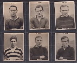 Cigarette cards, Phillips, Footballers (Large size, all Black oval design back) 26 cards, all