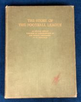 Football book, 'The Story of the Football League, 1888-1938' an official history compiled by