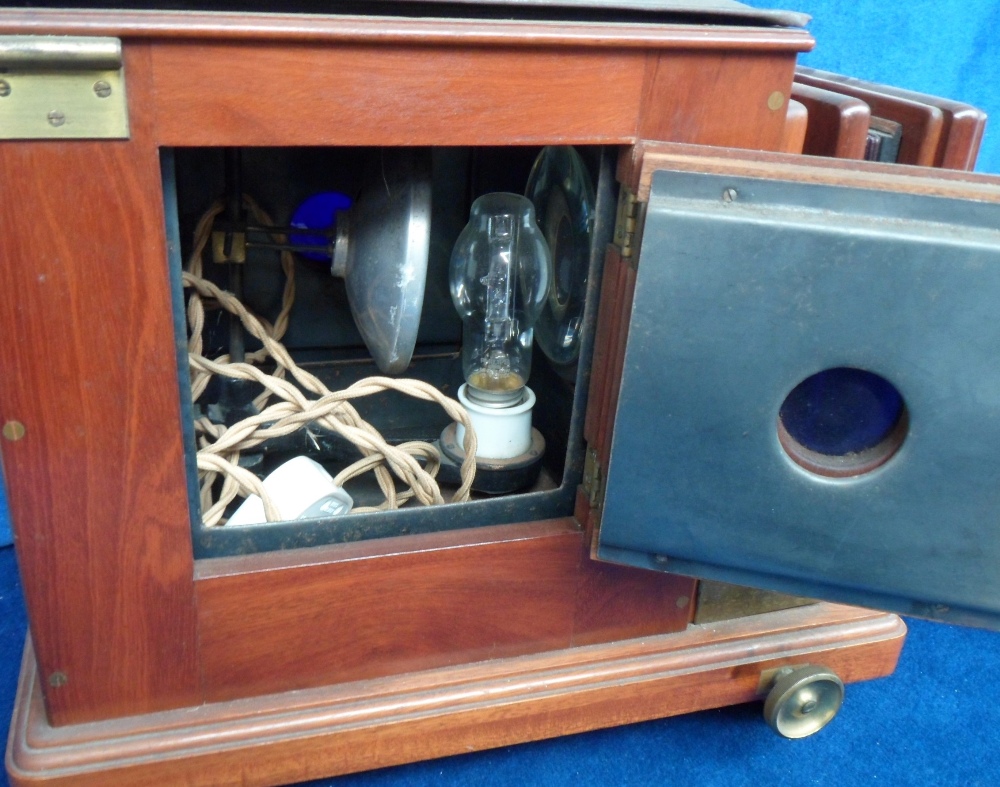 Collectables, a Victorian brass and mahogany magic lantern by J.T. Chapman Photographic Chemist of - Image 3 of 4