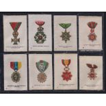 Tobacco silks, Imperial Tobacco Co Canada Orders & Military Medals, set 55 silks plus colour