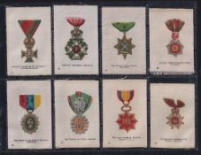 Tobacco silks, Imperial Tobacco Co Canada Orders & Military Medals, set 55 silks plus colour