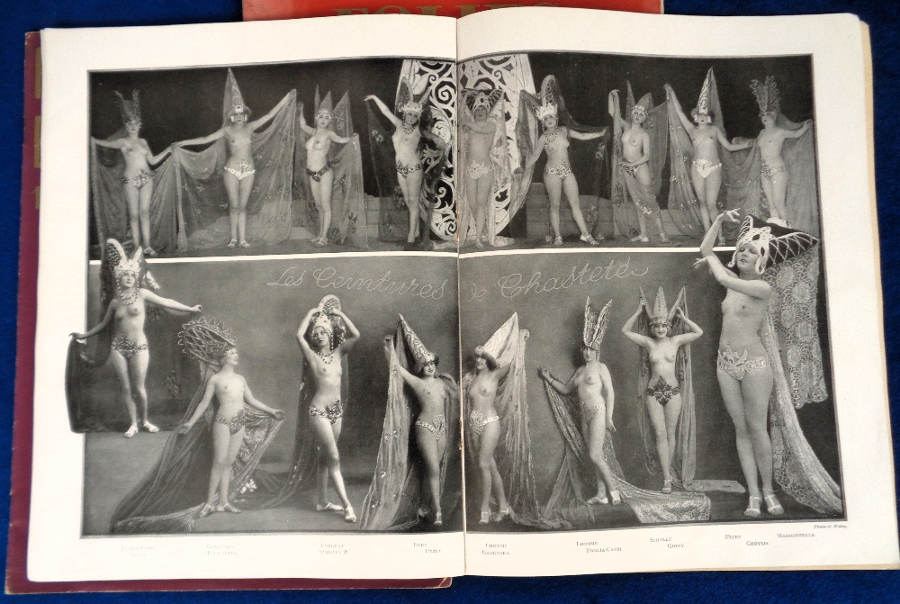 Collectables, Folies Bergere, three superbly illustrated large format programmes for 1925 (vg), 1935 - Image 2 of 2