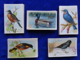 Trade cards, Church & Dwight, Useful Birds of America, 5 sets 4th, 5th, 6th, 7th & 8th series (