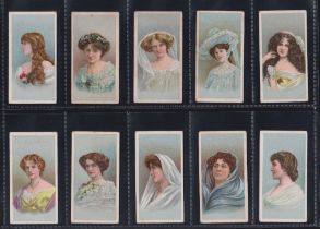 Cigarette cards, Gallaher Beauties (no playing card inset), 33 cards (fair/gd)