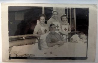 Postcards, Red Cross and Edith Cavell, a collection of 60 + cards showing nurses with patients,